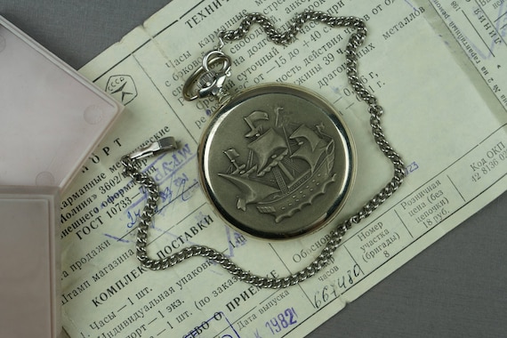 pocket watch, Soviet watch, USSR watch, men's watc