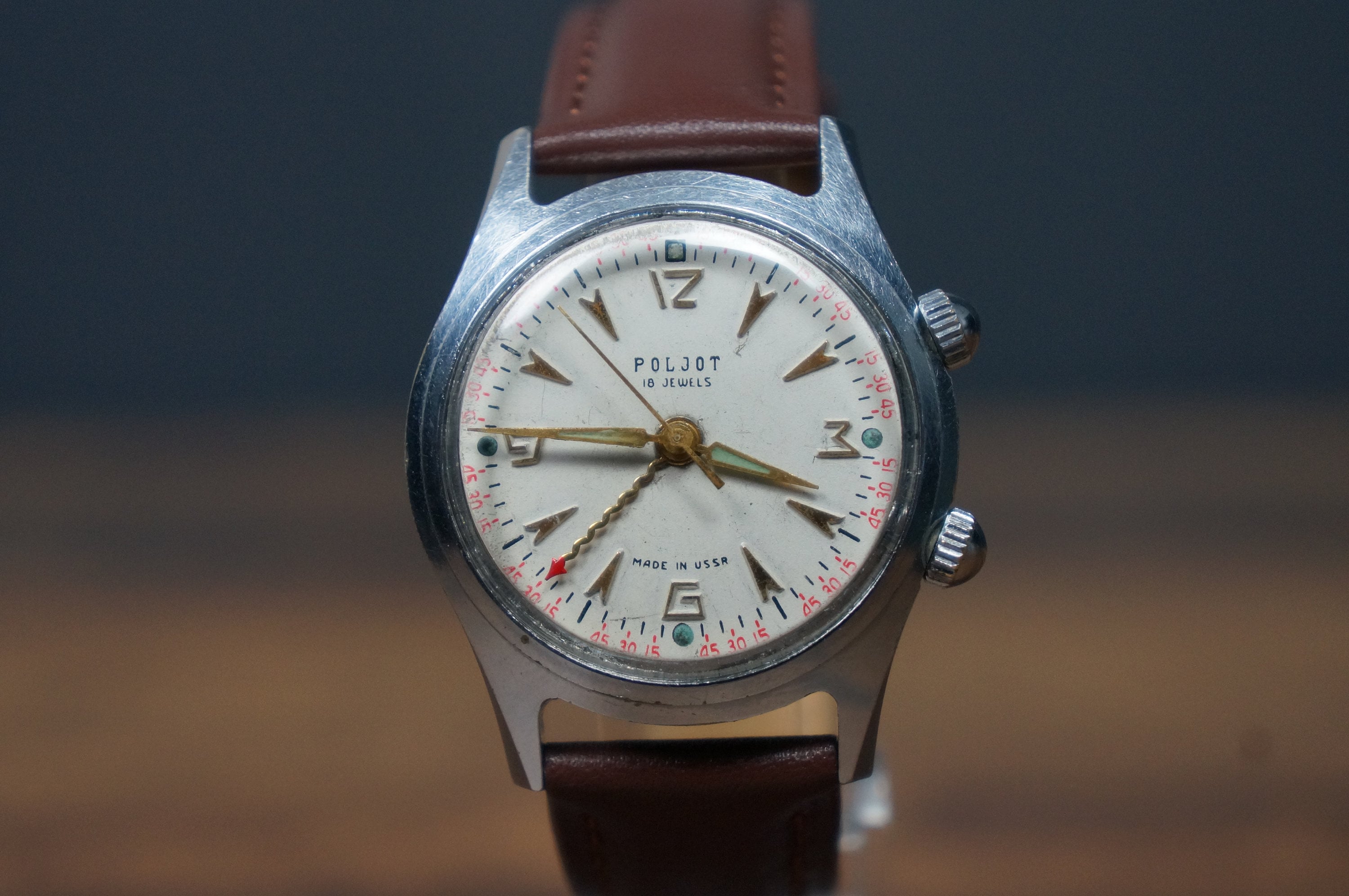 Watch, Poljot Watch, Alarm Clock Retro, Mens Wrist Watch