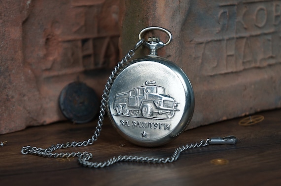 pocket watch, Soviet watch, USSR watch, men's watc
