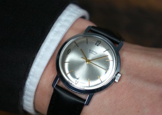 Classic watch men, Vostok watch, Collectibles watch, Gift for men, Men watch vintage, Mens leather watch, Minimalist watch, Retro watches