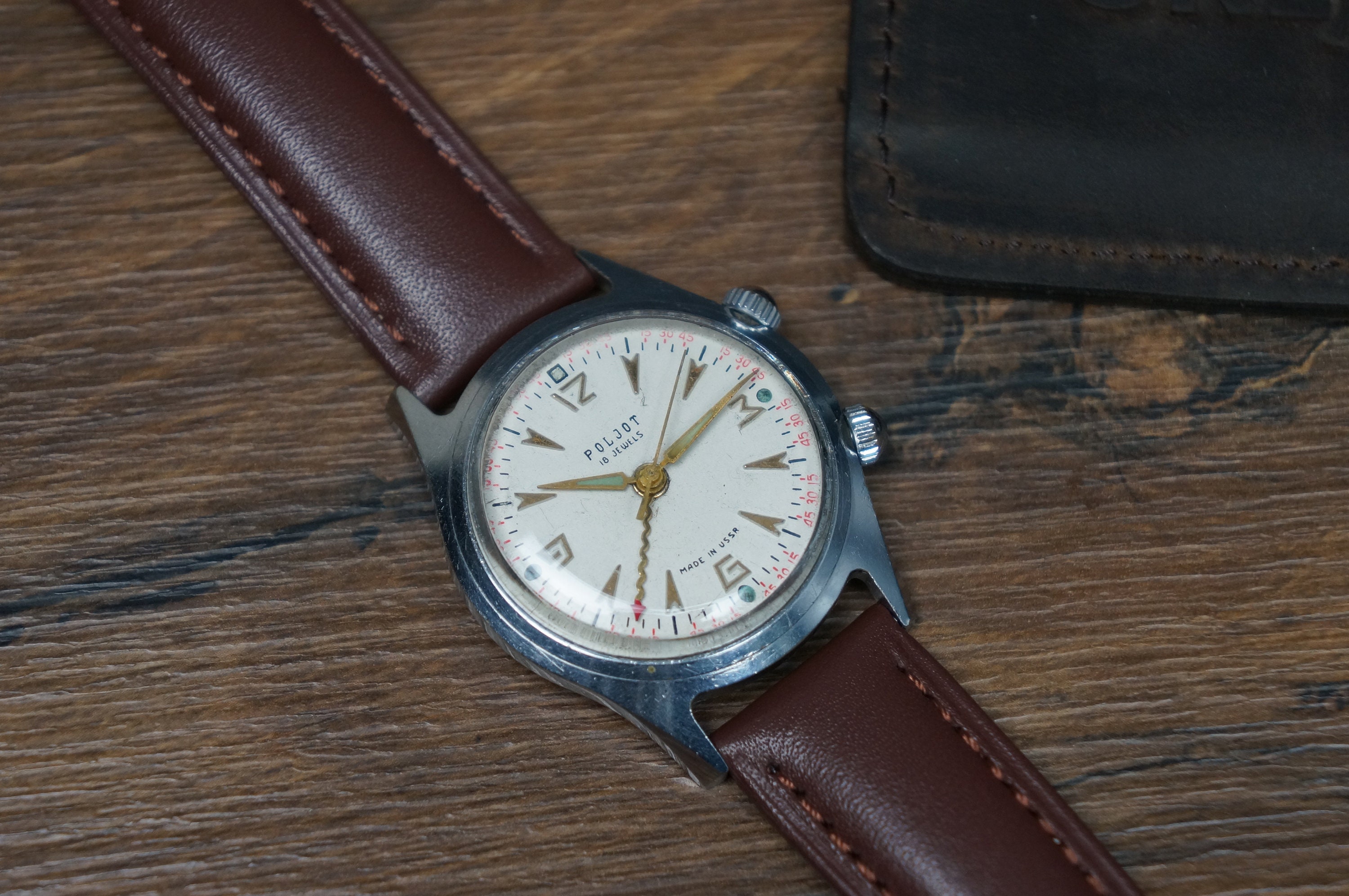 Watch, Poljot Watch, Alarm Clock Retro, Mens Wrist Watch