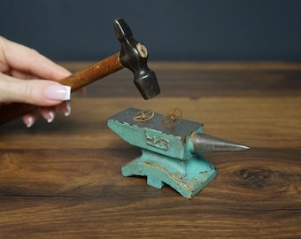Vintage Miniature Metal Anvil: 1970s USSR Jewelers Tool