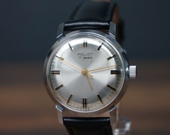 Poljot watch, Watch vintage, Watches for men, Groomsmen gift, Vintage mens watch, Watch ussr, Ussr mechanical watch, Classic watch