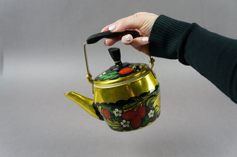 vintage kettle antique kettle aluminum kettle kitchen kitchen decor USSR tea kettle USSR tea Kettle kettle teapot vintage crockery
