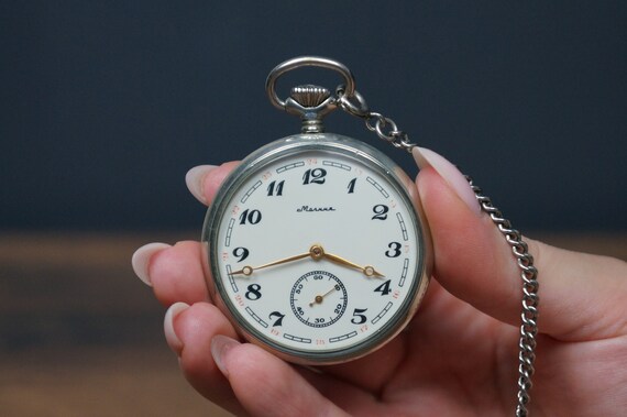 pocket watch, Soviet watch, USSR watch, men's watc