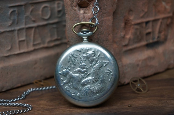 pocket watch, Soviet watch, USSR watch, men's watc
