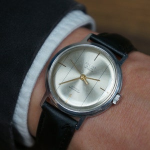 Automatic watch, Poljot watch, Automatic watch men, Slim watch, Ussr watch, Antique watch, Men watch vintage, Mens gifts, Poljot de luxe