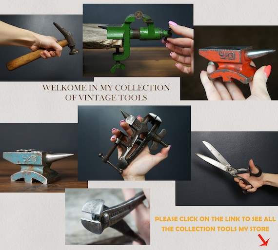 ヴィンテージソ連ハンマー：硬材ハンドル付き金属製工具 - Etsy 日本