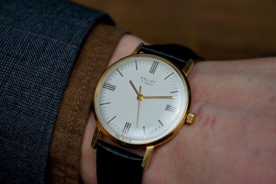 Vintage Poljot Mechanical Watch: USSR Classic Men's Watch