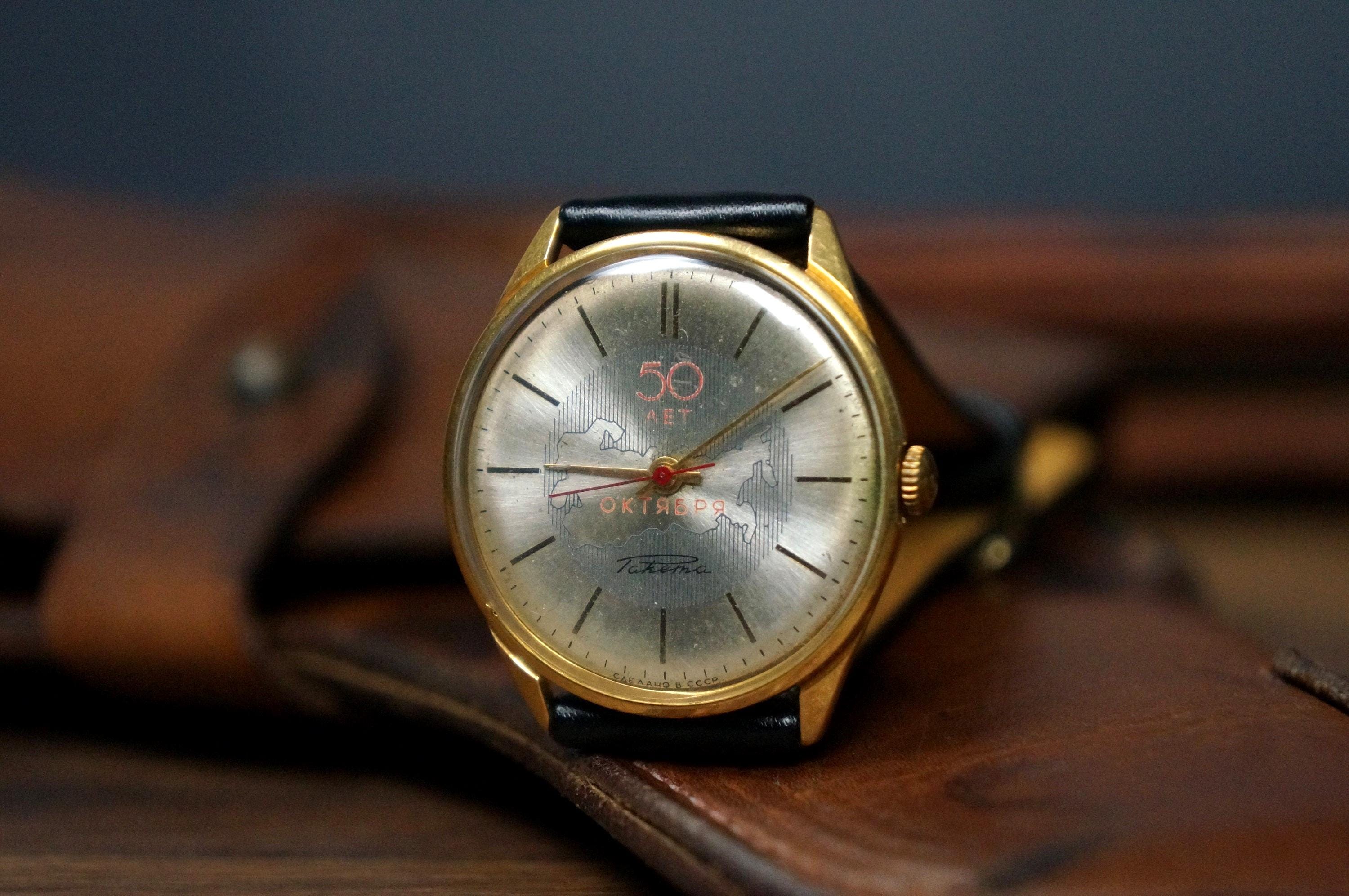 Montre Vintage RAKETA URSS - Années 70 - Mécanique Manuelle 21 Rubis - Excellent état - Modèle 2609.A