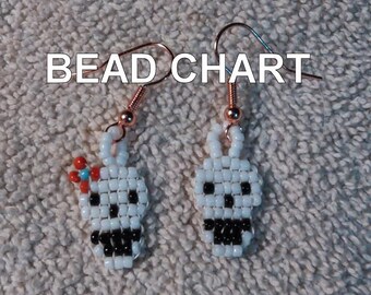 His and Hers Seed Bead Earring Chart
