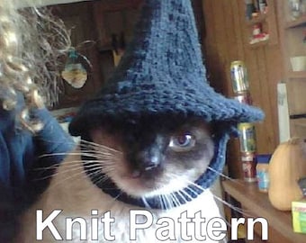 Witch Hat for Pets knit pattern