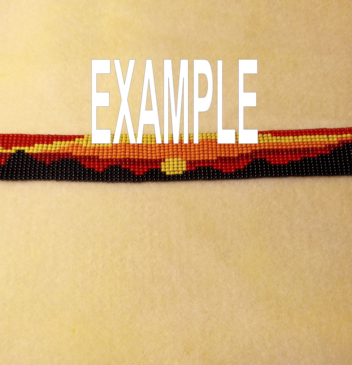 Sunset in the Mountains Seed Bead Loom Pattern Cuff Style Etsy