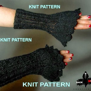 Black Magic Cuffs KNIT PATTERN