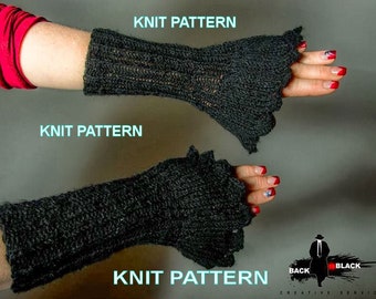 Black Magic Cuffs KNIT PATTERN