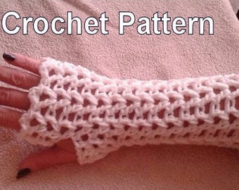 Day and Evening Fingerless Gloves Crochet Pattern