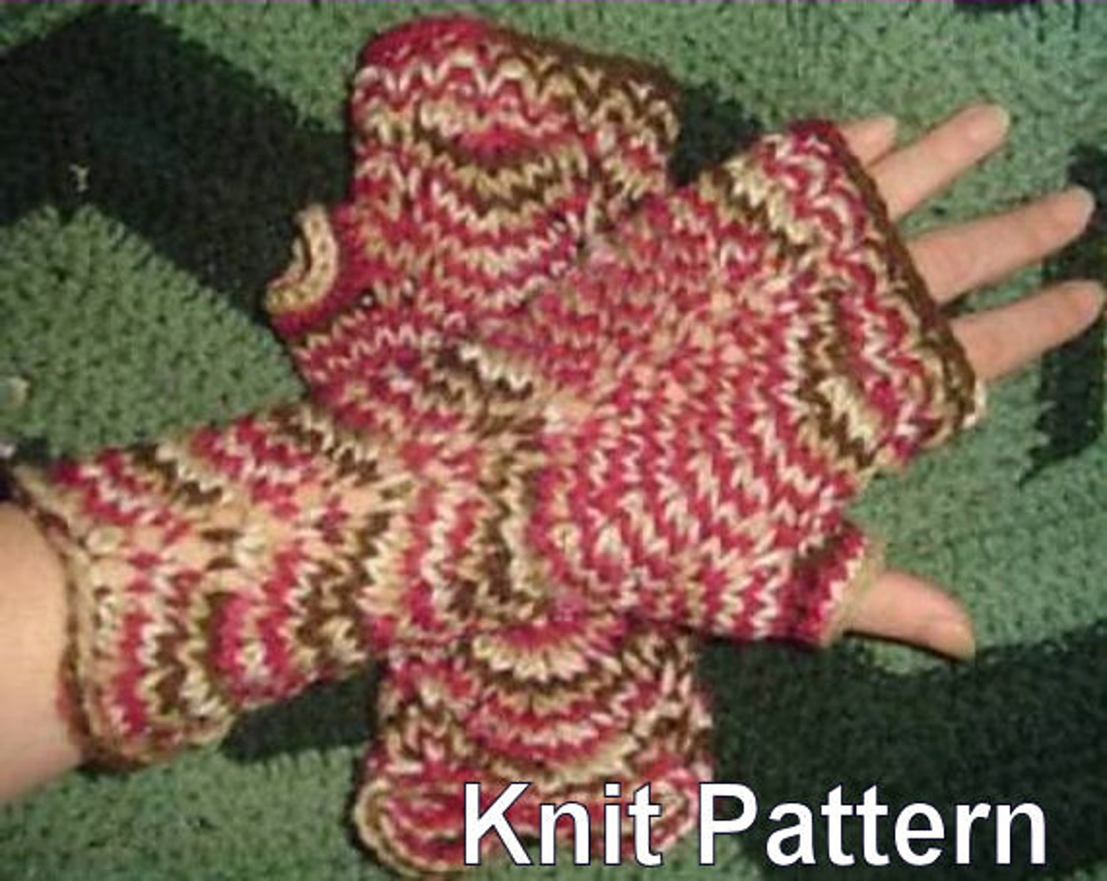 Fan Lace Wrist Warmers Knit Pattern Etsy