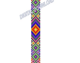 Colors Number 2 Bead Loom Bracelet Pattern