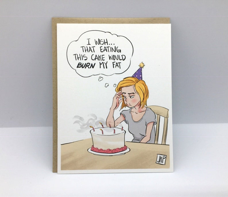 Make A Wish Funny Birthday Card For Her Paper Party Supplies Greeting Cards Kromasol Com
