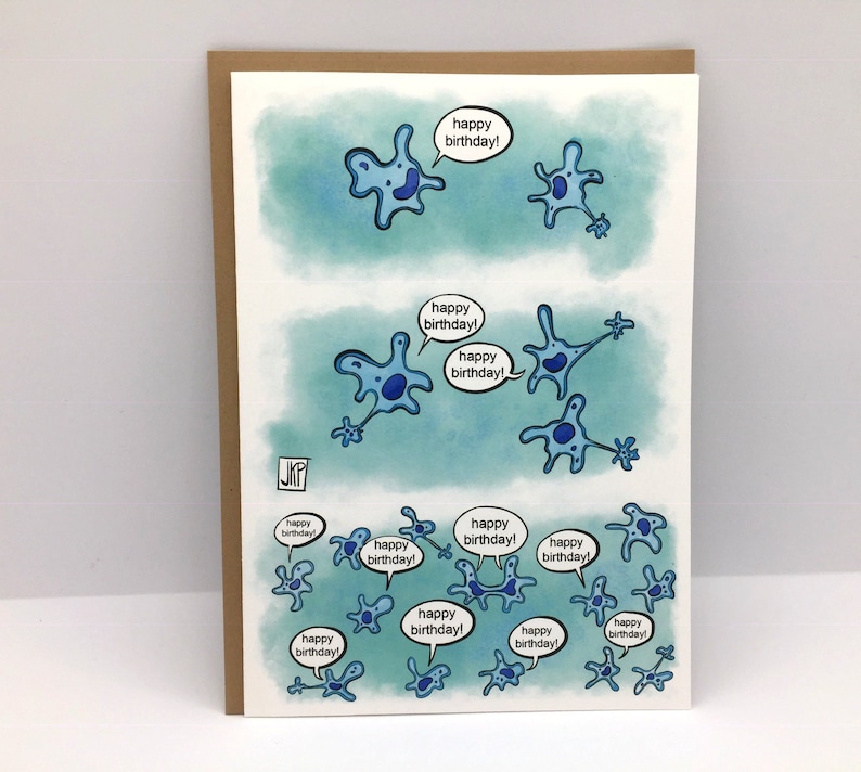 Funny Birthday Card for Science Lovers and Biologists