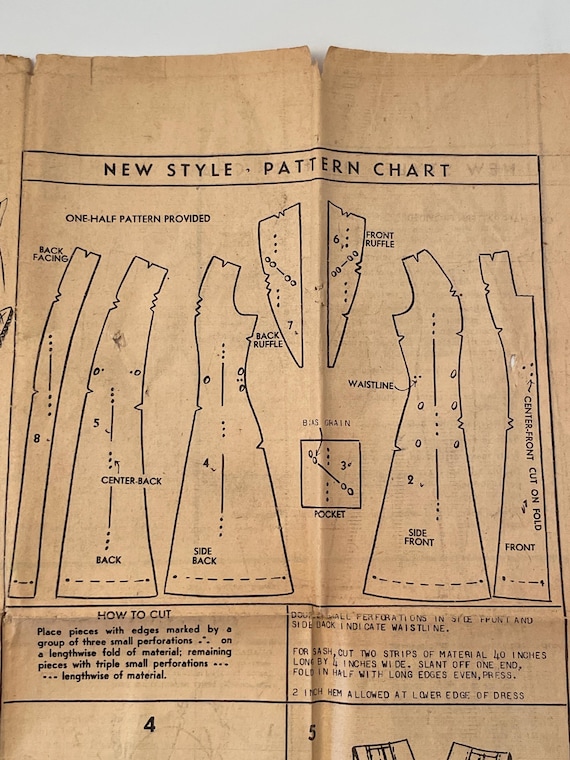 Vintage pattern, Apron pattern, Antique pattern, … - image 4