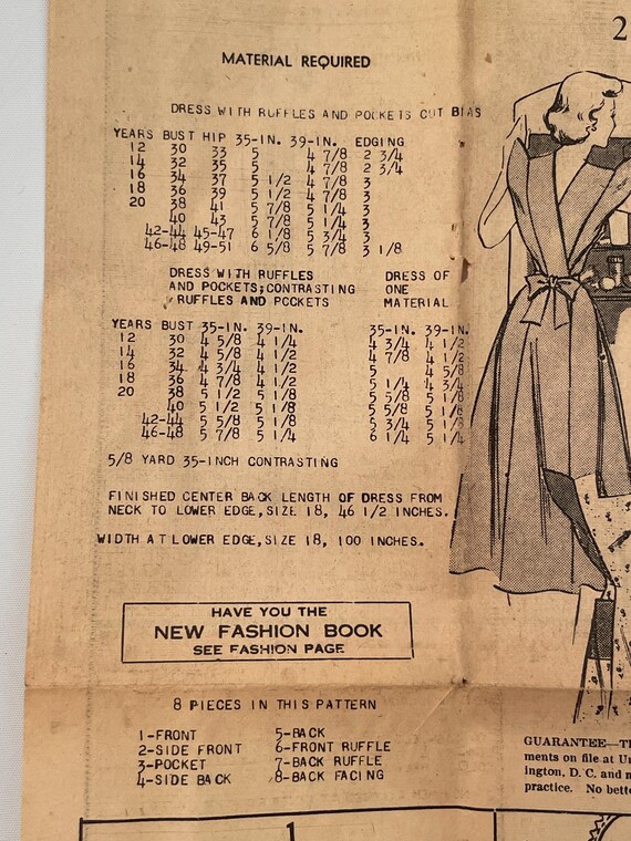 Vintage pattern, Apron pattern, Antique pattern, … - image 2