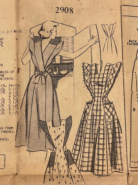 Vintage pattern, Apron pattern, Antique pattern, … - image 1