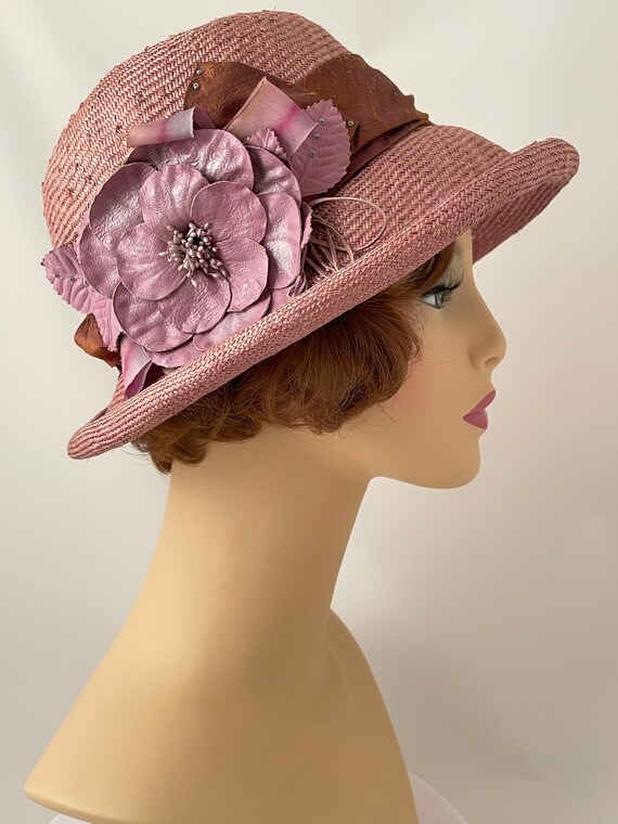 Ladies vintage hat, 1920s style hat, Flapper hat,… - image 5