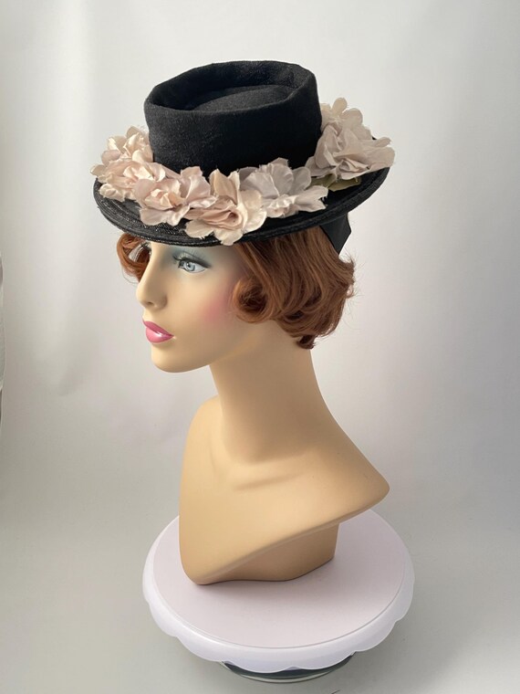 Ladies vintage hat, 1940s vintage hat, 1940s hat,… - image 1