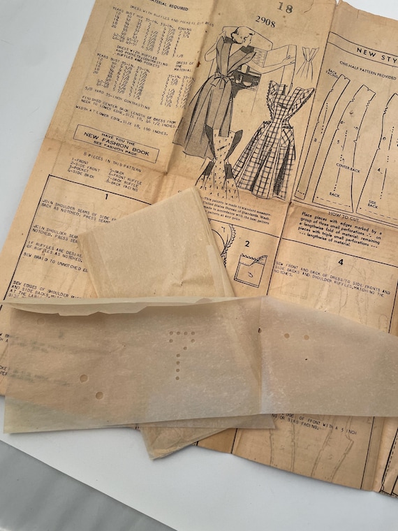 Vintage pattern, Apron pattern, Antique pattern, … - image 6