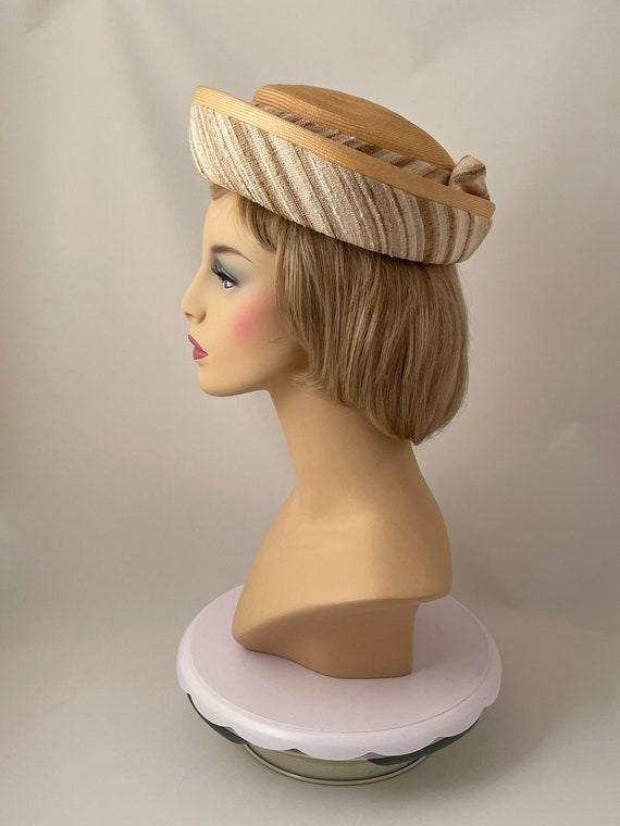 Ladies vintage hat, 1960s hat, 1960s summer hat, 1