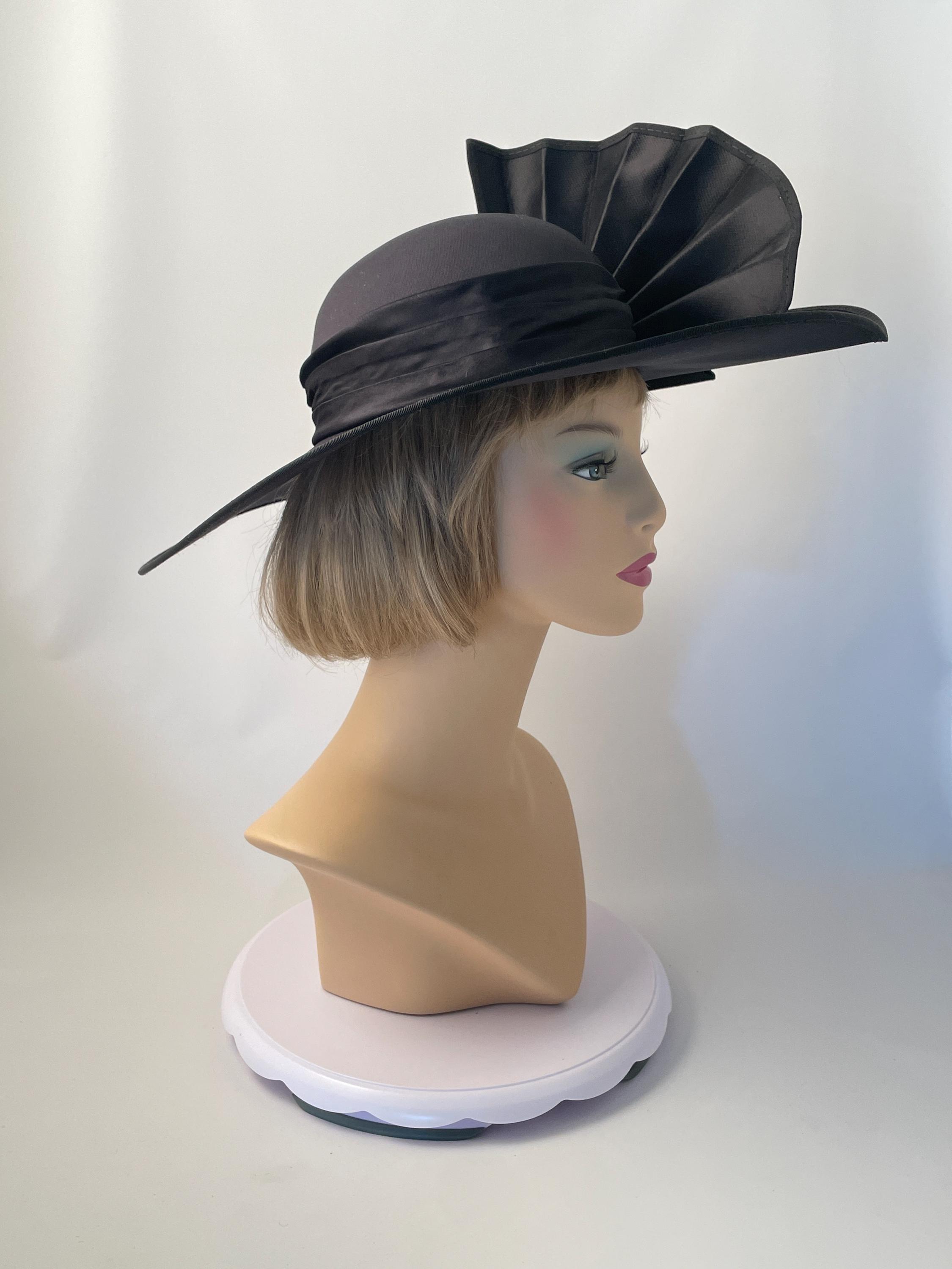 Nigel Rayment Fascinator Hat White Black Yellow Kentucky Derby Wedding So stylish perfect for a black tie weeding /event/races so  main image 4