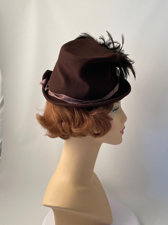 Vintage hat, 1940s vintage hat, 1940s hat, 1940s … - image 4