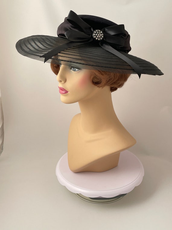Ladies vintage hat, 1990s vintage hat, 1990s hats… - image 1