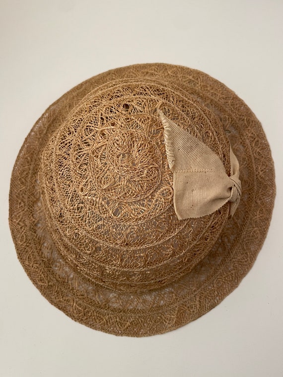 1920s vintage hat, 1920s ladies straw hat, 1920s … - image 8