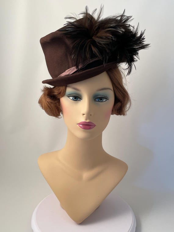 Vintage hat, 1940s vintage hat, 1940s hat, 1940s … - image 3