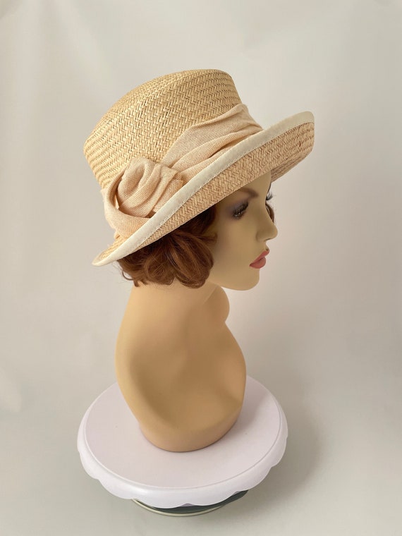 Ladies vintage hat, 1980s hat, 1990s hat, Summer … - image 1