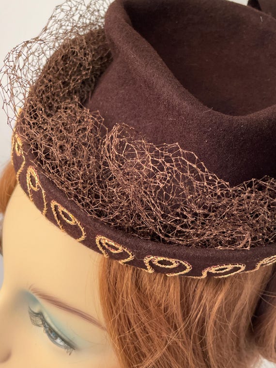 Ladies 1940s hat, Ladies vintage hat, 1940s hat, … - image 8