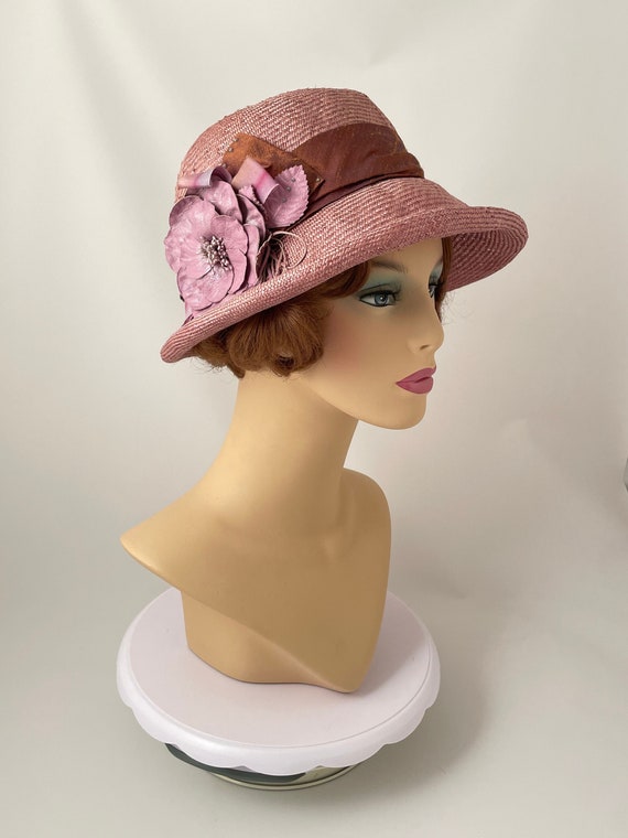 Ladies vintage hat, 1920s style hat, Flapper hat,… - image 1