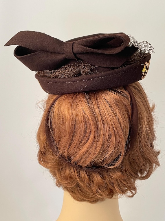 Ladies 1940s hat, Ladies vintage hat, 1940s hat, … - image 5