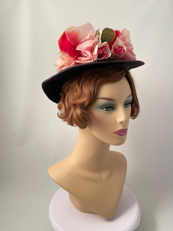 Ladies Vintage Hat, 1940s Vintage Hat, 1940s Ladies Hat  display picture 3