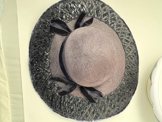 Ladies 1940s hat, 1940s vintage hat, 1940 blue ha… - image 6