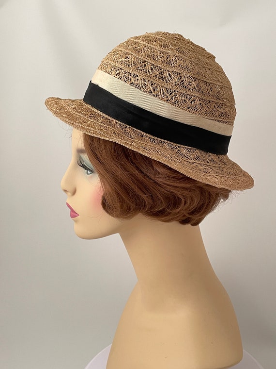 1920s vintage hat, 1920s ladies straw hat, 1920s … - image 3