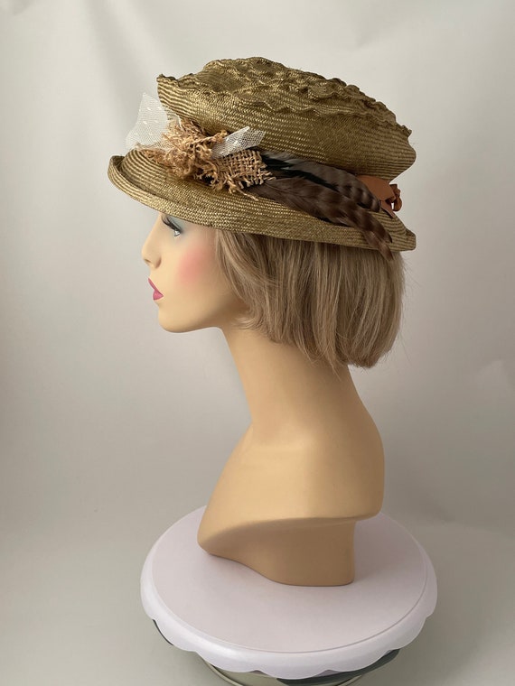 Ladies hat, Ladies travel hat, Straw hat, Ladies s