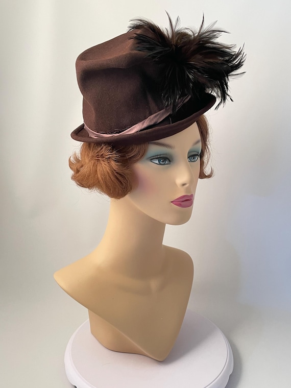 Vintage hat, 1940s vintage hat, 1940s hat, 1940s … - image 2