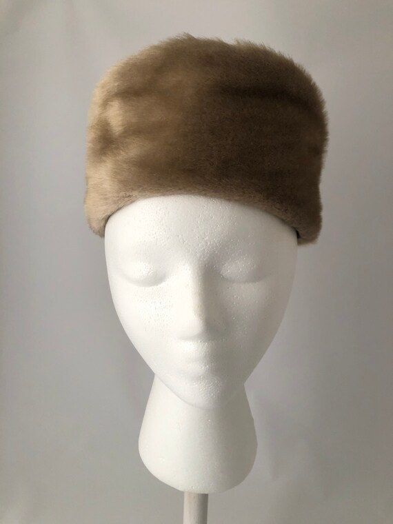 Ladies 1960s hat, Ladies vintage hat, 1960s fur ha