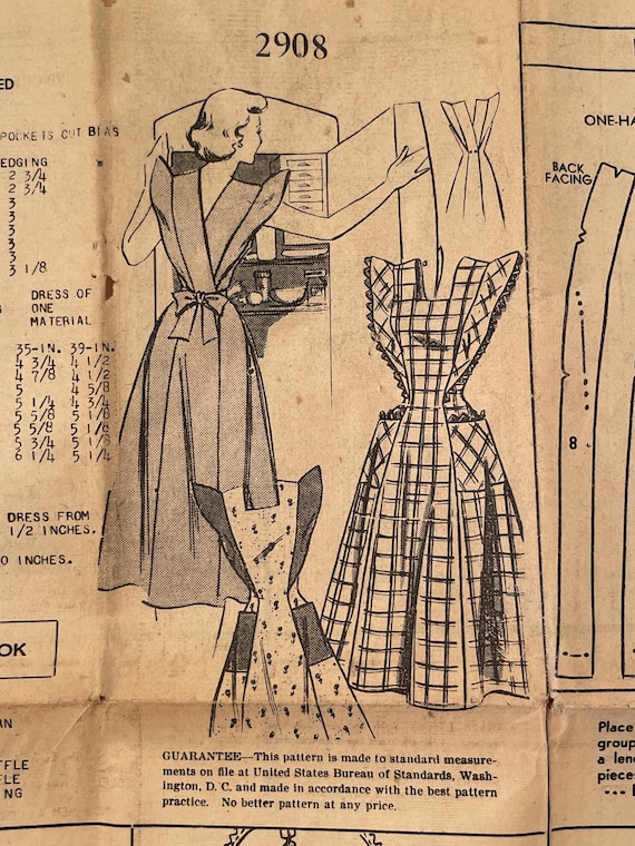 Vintage pattern, Apron pattern, Antique pattern, … - image 3