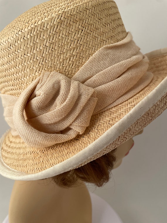 Ladies vintage hat, 1980s hat, 1990s hat, Summer … - image 6