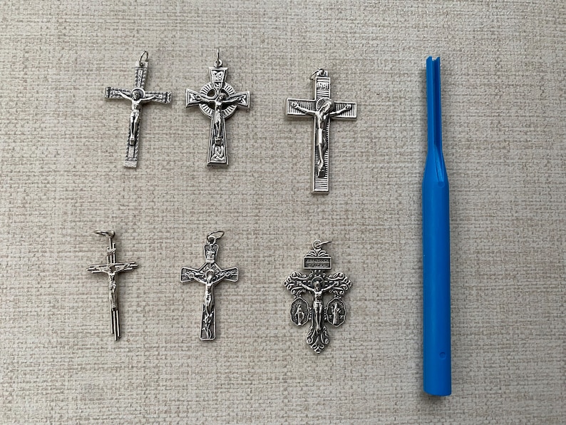 Rosary/ Twine Knotting Tool and Crucifix tool update as of Jan 23, 2024 and use tips there are two options new tool only option image 1