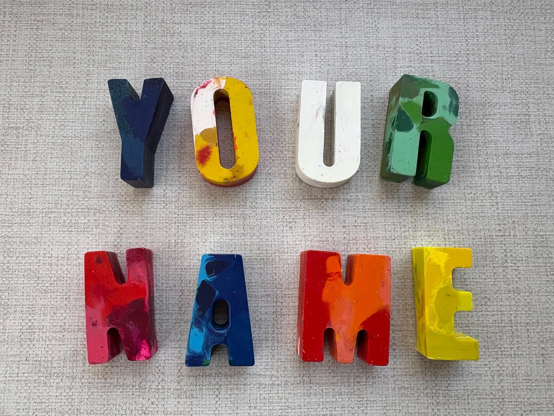 Large Letters Inividual Big Crayon Letters- Individual Letters (2 Inches Tall) - Etsy